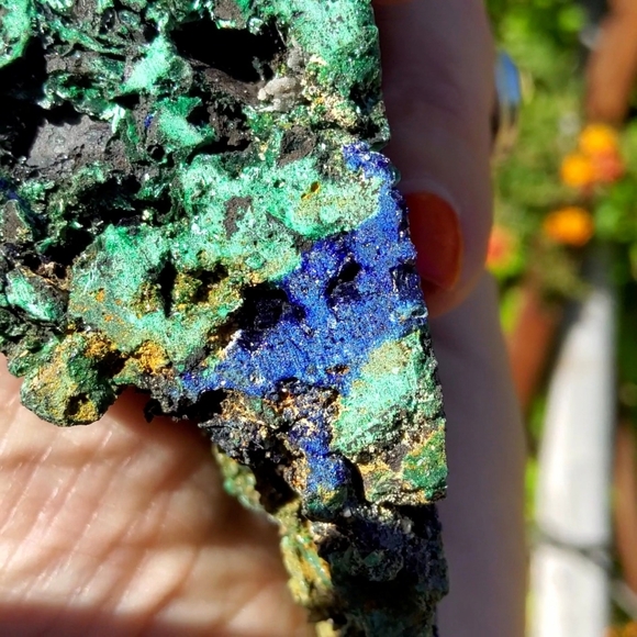 Large Sparkling Malachite & Azurite Specimen - Picture 5 of 17